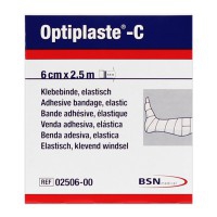 Optiplaste-C (ex-elastoplast) 6 cm x 2,5 metri Colore carne: Benda di cotone adesiva elastica